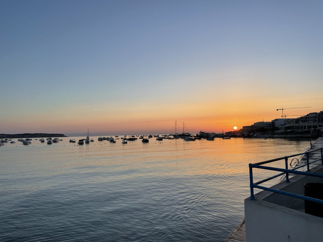 Photograph of the Sunrise in Malta